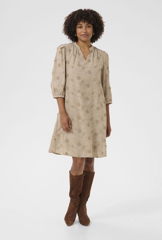 Cream - Jurk - Beige - Olivia - Blousejurken