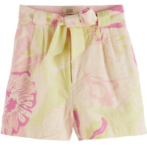 Scotch&Soda Hoge Casual Short Met Print - Maat XS