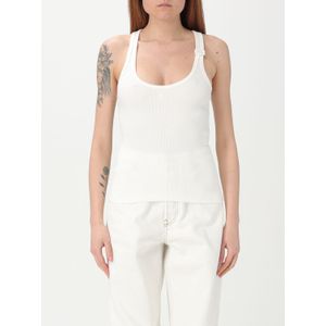 Courrèges, Dames, Tops, Wit, Maat: S Katoen,