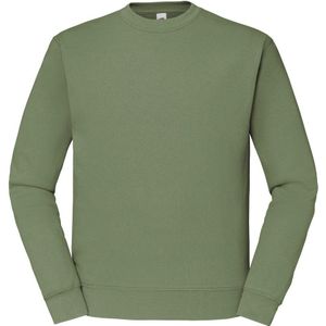 Fruit of the Loom Heren Klassiek 80/20 Ingezet Sweatshirt (Klassieke Olijf)