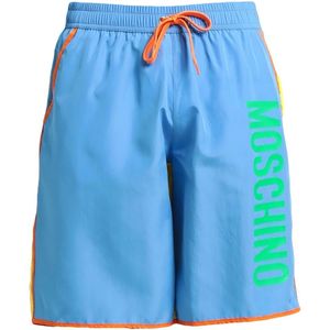 Moschino Heren Kleurblok Zwemshort (Blauw)