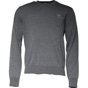 Dolce & Gabbana - Vesten - Grijs - Trui met Ronde Hals