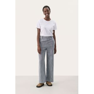 Casual broek Classic fit Navy Structure navy blue