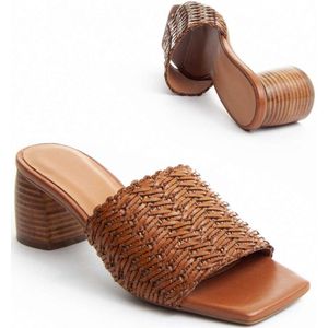 Purapiel Heel Sandal Goldcolection8 in Brown