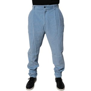 Dolce & Gabbana - Lichtblauwe Corduroy Skinny Denim Jeans - Heren