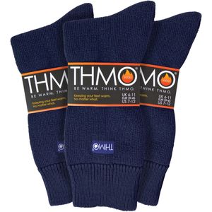 THMO - Set van 3 wintersokken voor heren met comfortbovenkant - Marine