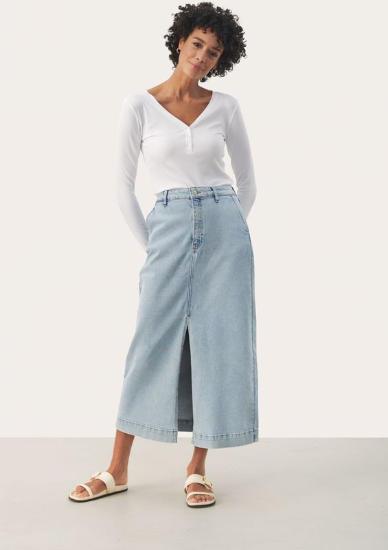 Denim Rok - Light Blue Denim - A-shape