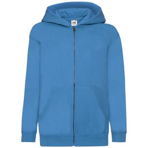 Fruit of the Loom Kinder/Kids Classic Full Zip Hoodie (Azuurblauw)