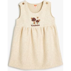 Koton Jurk  beige gemêleerd / bruin / donkerbruin / mintgroen