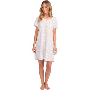 JJBFH0710 Nachtjapon met korte mouwen voor dames