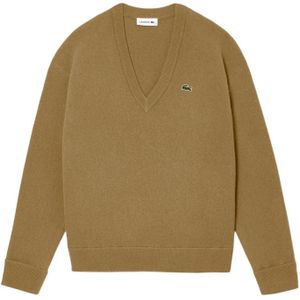 Lacoste Dames/Dames Gekaarde Moss Stitch Relaxed Fit Trui (Bruin)