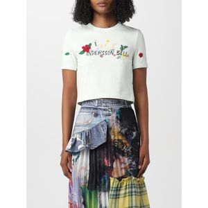 Bloemengebroderd Crop T-shirt