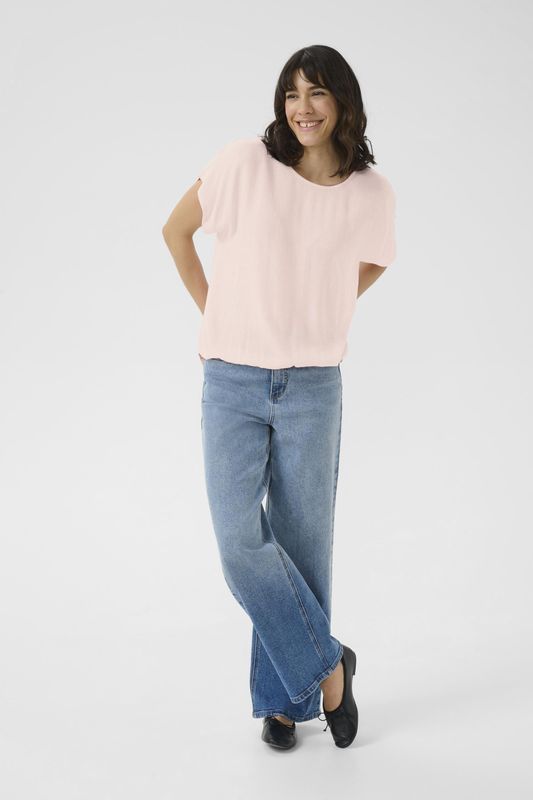 Mouwloos Shirt - KAamber - Loose Fit - Pink - Damesblouse