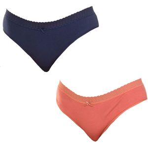 Pack-2 Hipsterslipjes met bijpassende voering D09AK dames