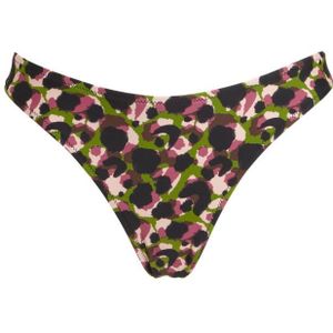 BEACHWAVE Bikinibroekje Zwart/groen/roze/ecru - Maat L