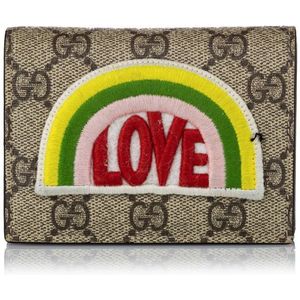 Vintage Gucci GG Supreme Love Small Wallet Brown