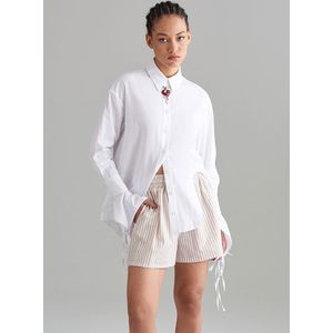 Katoenen Korte Broek - Gestreept - Losse Pasvorm