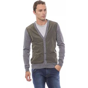 Gebreide Cardigan Tweekleurig Stijl