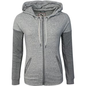 PUMA - Style - Jack - Grijs - Met Capuchon - Dames