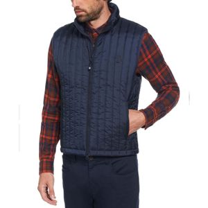 Original Penguin Verticaal gewatteerd herenvest (Marine)