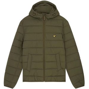 Lyle & Scott Lichtgewicht herenpufferjack (Olijf)