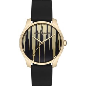 Milano X Change vrouw zwart quartz horloge