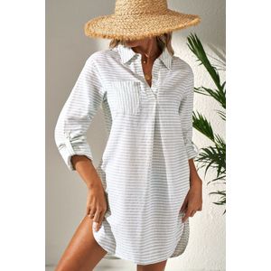 Gestreepte Shirtjurk Casual Strandkleding