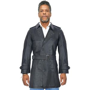 Heren - Trenchcoat - Zwart - Memphis