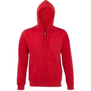 SOLS Heren Spike Full Zip Hooded Sweatshirt (Rood) - Maat M