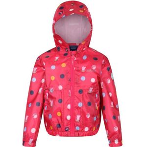 Regatta Kinder/Kinderen Peppa Pig Polka Dot Waterdichte Jas met Kap (Blush Rood)