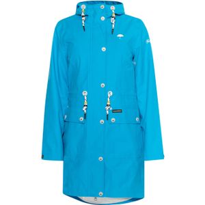 Schmuddelwedda regenparka Dames Cyaan blauw
