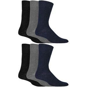 Gentle Grip - Heren 6 paar diabetische sokken - BNG