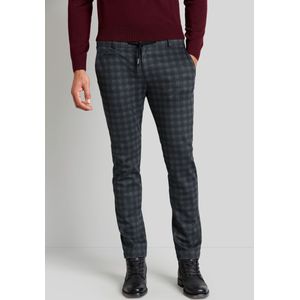 Bugatti Herren Chino-broek met veelkleurige ruitjesprint