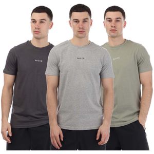 NICCE - Petras - T-shirts - Multi - 3-Pack - Katoen