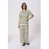 T-shirt - Turtledove / Black stripe - Loose fit