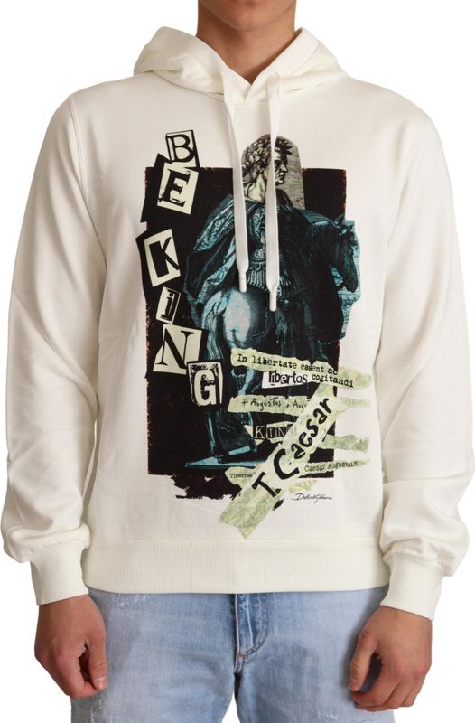 Dolce & Gabbana - King Caesar - Hoodie - Wit - Long Sleeves