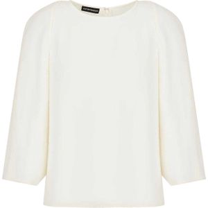 Emporio Armani Dames Effen Top (Wit)