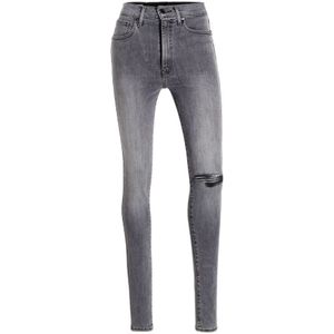 Levi's Mile High High Waist Super Skinny Jeans Gray Worn - Denim - Dames - Maat 29/32