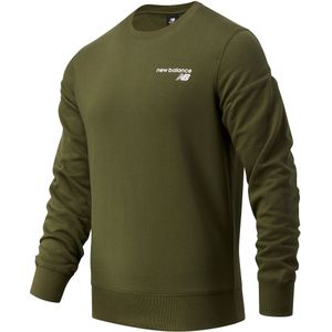 Heren New Balance Classic Core Fleece Crewneck Sweatshirt in olijfkleur