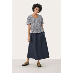 Part Two - Mini Grid Flower Tee - Veelkleurig - Dames - Katoen