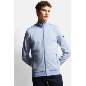 Lichtblauw - Sweater - Met Collegkraag - Lange Mouwen - Normale Pasvorm