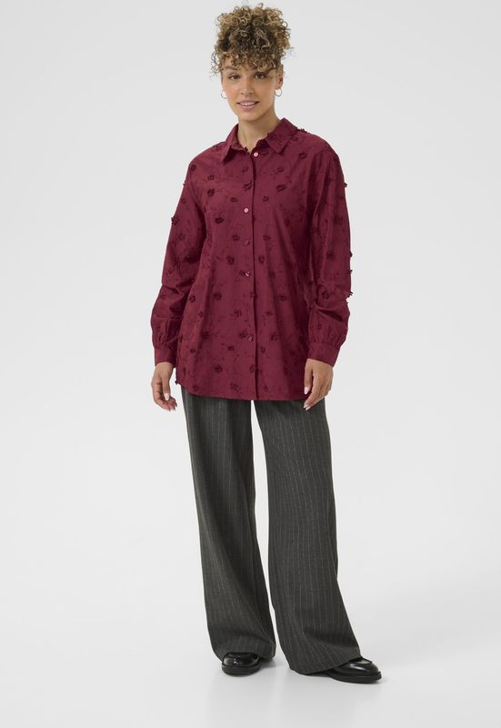 Overhemd met lang mouwen CROlivia Overhemd met lang mouwen Loose fit wine
