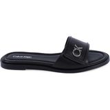 Ck Logo Leren Slippers