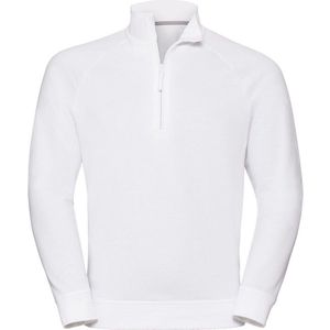 Russell Heren Authentieke Kwartier Ritssweatshirt (Wit)