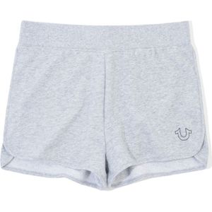 True Religion trainingsshort met hoefijzerlogo voor dames, grijs