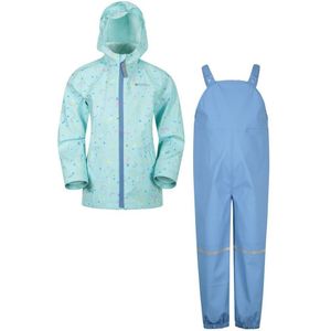 Mountain Warehouse Kinderen/Kinderen Raindrop Waterdichte Jas En Broeken Set (Teal)