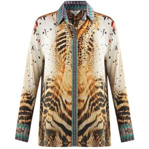 Inoa Golden Eagle 120214 Multicoloured Long Sleeve Blouse Silk Shirt