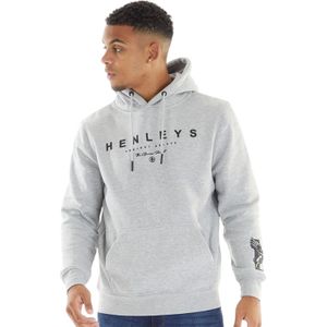 Henleys Heren Henycore Katoenen Hoodie (Grijs Marl)