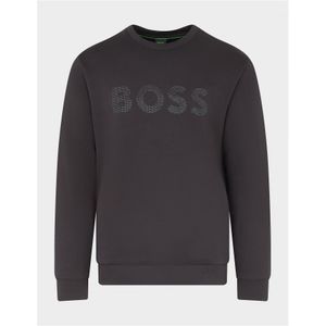 Heren Hugo Boss Salbo Slim-Fit Sweatshirt in Zwart