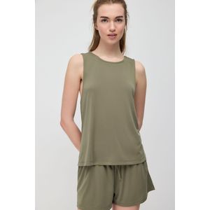 Modale Kruisrug Lange Tank Top
